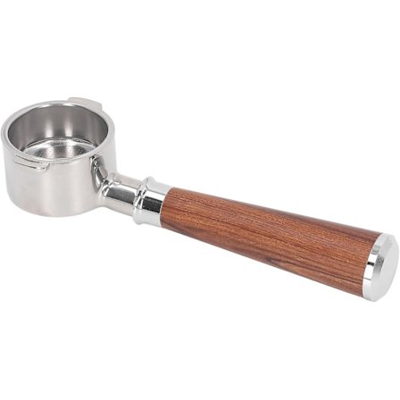 51 mm espressobottenlös portafilter med 2 öron, passar 51 mm Eco310 51 mm espressomaskintillbehör (typ A lila sandelträ)(Typ a rosenträ)
