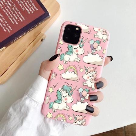 iPhone 15, Pro & Max kotelo yksisarvinen vaaleanpunainen ilmapal Pink one size