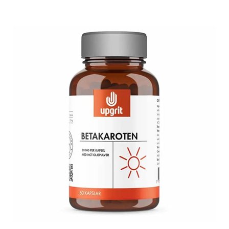 Upgrit Betakaroten 50 mg 60 kapsler