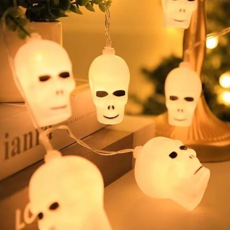 Halloween-kurpitsaketjuvalot 3 metri 20 kpl huoneen ja puutarhan koristeluun, Halloween-koristevalot sis - ja ulkokoristeluun H