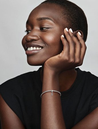 Pandora Infinity Sterling Silver Dangle With Cerise And Phlox Pink Crystal - Silver - ONE SIZE