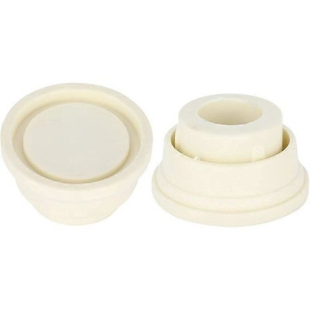 Gummi Bumpers til Poolstige, Sæt med To Hvide Stigebumpers til Poolstiger