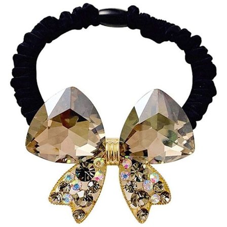 Hårsnodd - AVIZAR - Fluga - Guld Svart - Pärlemofloria - Diskret Pärla