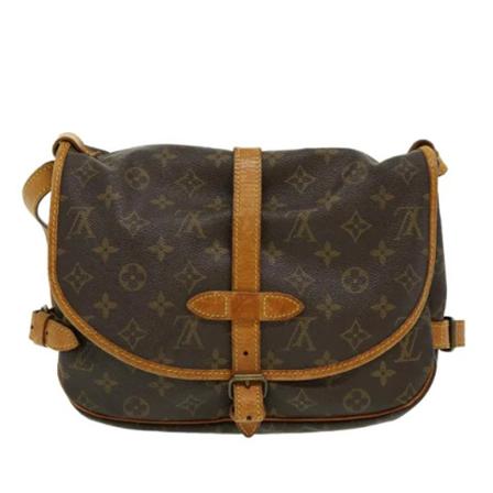 Louis Vuitton Vintage, Pre-owned Saumur 30 Monogram Messenger Bag Bruin, Dames, Maat:ONE Size