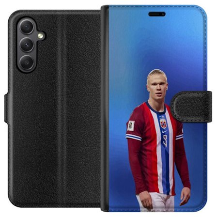 Kompatibelt Lommeboketui til Samsung Galaxy S23 FE Erling Haaland Manchester City Norge fotball angriper toppspiller utrolig målproduksjon kraftig ras