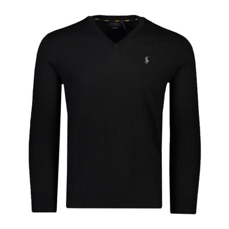 Polo Ralph Lauren V-neck Trui , Zwart , Heren , Maat: L