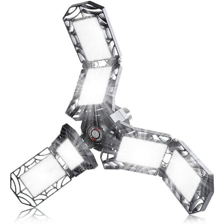 120w Led Garagebelysning - 12000lm Garagebelysning Tak Led - 6500k Deformerbar Garagebelysning Led E2