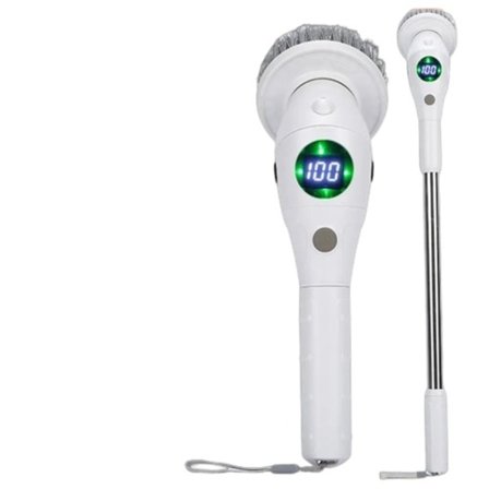 8-i-1 Multifunktionell Elektrisk rengöring borste badrum kök borste rengöring med LED nattljus