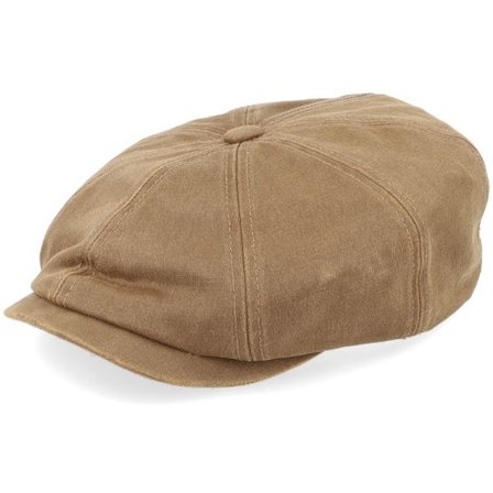 Stetson - Brun flatcap Keps - Hatteras Co/Pes Brown Flat Cap @ Hatstore