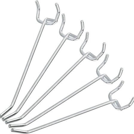 Sats med 50 krokar för verktygstavla