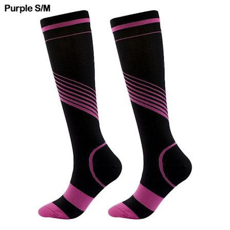 Kompressiosukat Elastiset sukat PURPLE S/M S/M
