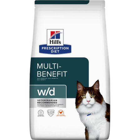Hill's Prescription Diet Feline - w/d Multi-Benefit - Dry Cat Food 3 kg - Katt - Kattefôr & kattemat - Veterinærfôr for katt - ZOO.no