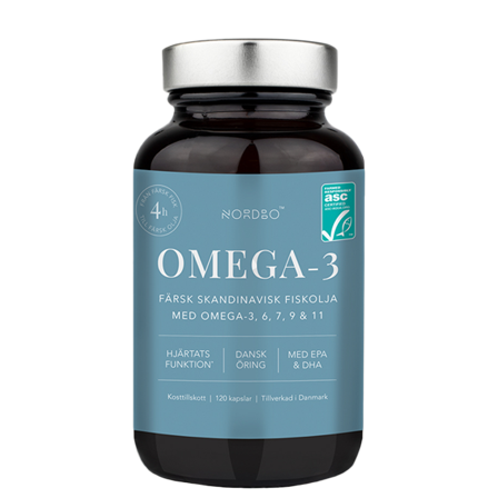 Nordbo Omega-3 ASC 120 kapslar