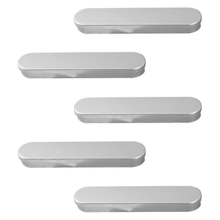 5 stk. Blyantæsker i Tinplade Rektangulære Metal Blyantholdere Tinpladeæsker