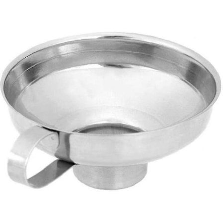 Konserverings Tragt - Rustfrit Stål Marmelade Tragt Til Glas Med Håndtag