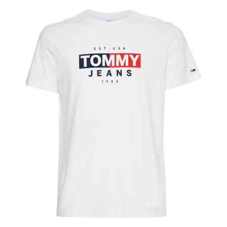 Tommy Jeans, T-shirt Dm 0Dm 14023 Wit, Heren, Maat:XL