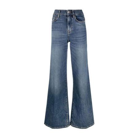 Frame, Wide Jeans Blauw, Dames, Maat:W25