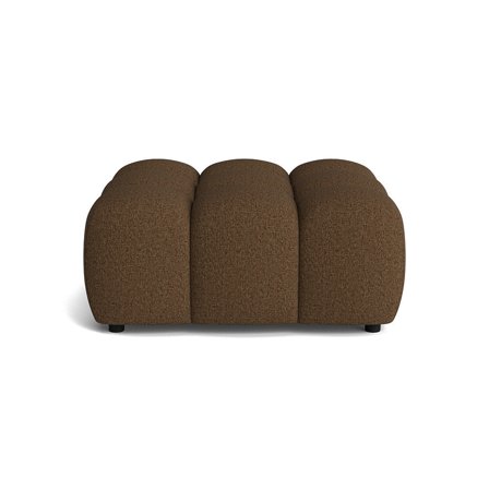 Puffy Pouf Hocker 95x95cm in Montreal Braun, moderner Polsterhocker mit weicher Polsterung, hoher Bequemlichkeit und zeitlosem Design