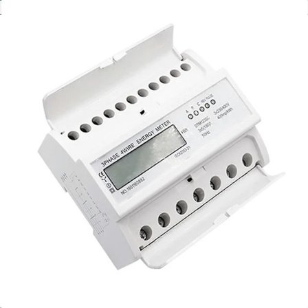 Digital 3-fas energimätare med LCD-display för övervakning av elförbrukning 230 400V 50Hz