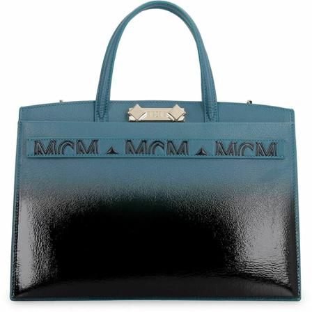 Mcm, Top handle Groen, Dames, Maat:ONE Size,leer
