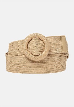 Soyaconcept - Flätat, elastiskt skärp - beige - för damer - 38/40 (S/M) - Cellbes