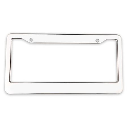 Vår krom rostfritt stål registreringsskylt