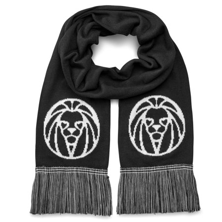 Repeat | Bufanda de lana reciclada negro para hombres - Bufandas de invierno