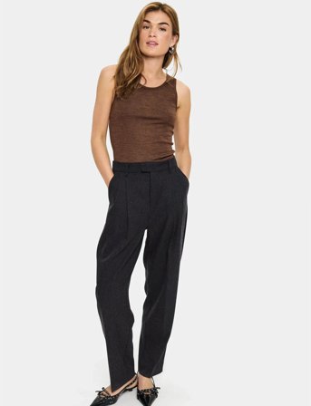 Saint Tropez Garimasz Wool Tank Top - Brown - S