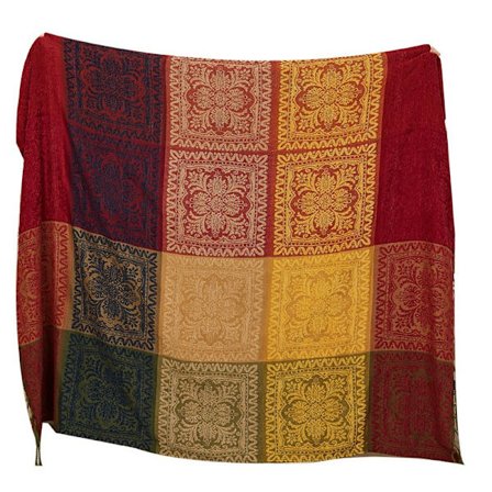 Rutiga pläd soffa handduk filt sängfilt jacquard b