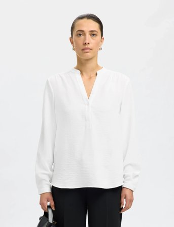Selected Slfmivia Ls Top B Noos - White - 40