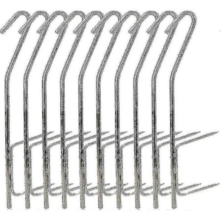 10 stk. Røge kroge til rygning af fisk til BBQ rygere - Perfekt