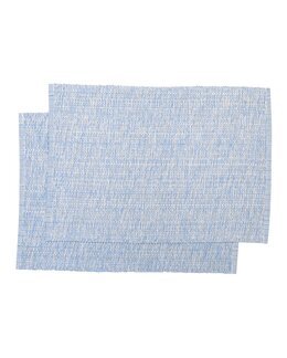 Dækkeservietter Sandra 2-pak Ljusblå