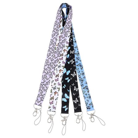 5 st Smarttelefon Snoddar ID Brickor Telefon Hängande Rem ID-Hållare Hals Snodd Telefon Handleds Snodd