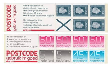 Holland 1980 - Frimærkehæfte NVPH PB 24a-25a - Postfrisk