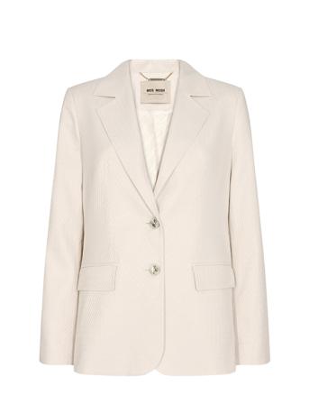 Trace Balka Blazer Blazers Single Breasted Blazers Creme MOS MOSH*Betinget Tilbud