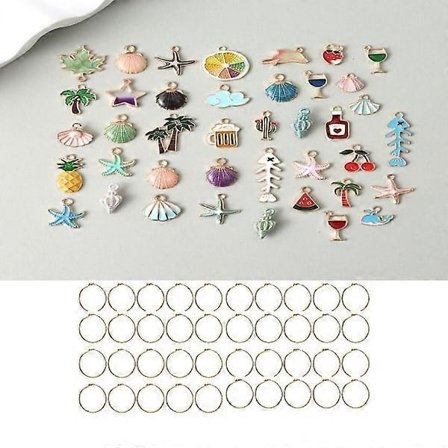 40 stk. Vinglas Charm Tags Vinglas Markører Vinglas