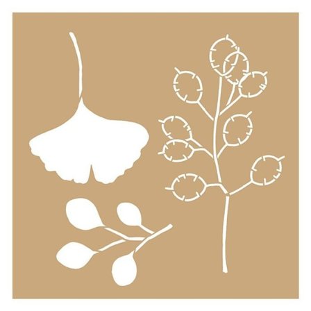 2 Kraft Ginkgo biloba- ja luontostensiiliä 20 x 20 cm
