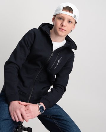 Sail Racing JR BOWMAN ZIP HOOD Zwart Hoodies Jongens - Kids Brand Store