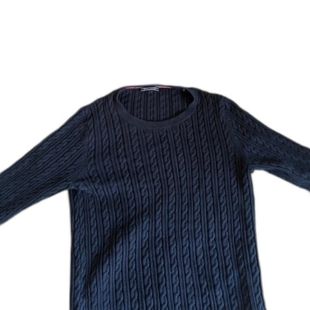 Svart stickad tröja från Tommy Hilfiger