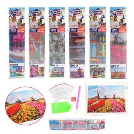Diamantmaling / DIY 5D Diamantmaling - 30x40cm MultiColor Asien