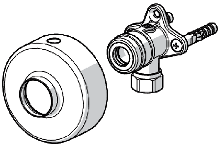 Oras 290009 Väggfäste till blandare, G 3/4 utvändig gänga, Badrum