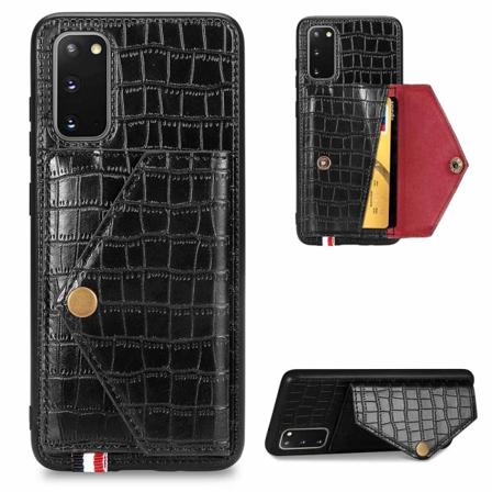 Gennemtænkt cover med kortholder - Samsung Galaxy S20 Svart