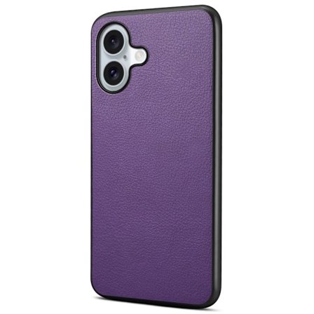 Mat og elegant tekstureret iPhone 16 cover - Lilla