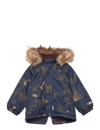 Snow Jacket Aop Navy Minymo