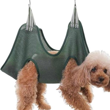 Grooming Hundhængekøje, Kat Hund Sele med Metal Tung S-Kroge - Lille Mellemstor Husdyr Hvalp Badeholder, Åndbar Husdyr Hængende Vugge
