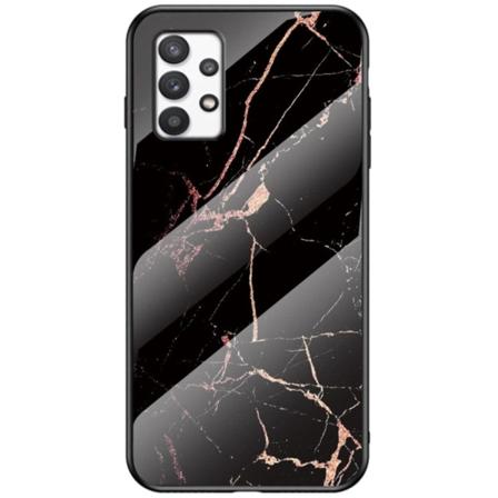 Fantasy Marble Samsung Galaxy A33 5G cover - Guld Sort Marmor Black