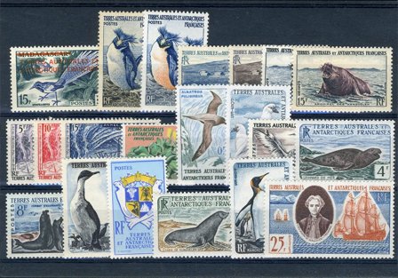 TAAF - Fransk antarktis Terr. - Årgang 1955-59 - Postfrisk
