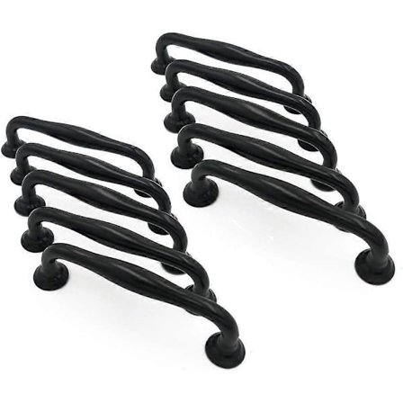 10 stk. skuffehåndtag og knopper køkkenskabslågehåndtag skuffe soveværelsesmøbler træk center afstand 96 mm ALG