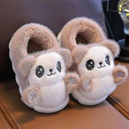 Børne tegneserie Panda Vinter Sutsko Plys Dyr Varme Bomuldssko Til Drenge Og Piger Indendørs Hjemmesko