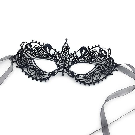 #Fest-blonde maske, blonde maske til maskerade (sort)#